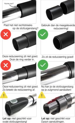 Dparts parketborstel én accessoires - 32mm + 35mm - geschikt voor Miele - Bosch - Siemens - Philips - AEG - Rowenta - Inventum - universeel stofzuiger parketzuigmond - zuigmond - stofzuigermondstuk - stofzuigermond - borstel — thumbnail 3