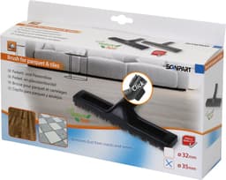 Scanpart parketborstel 35 mm - Geschikt voor Miele - Parket borstel met klikysteem - Alternatief voor SBB300 — thumbnail 1