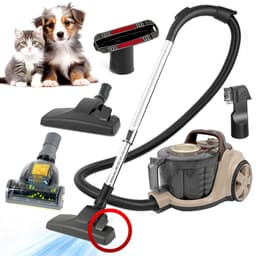 AG3300 Stofzuiger Zonder Zak - Stofzuigers - Vacuum Cleaner Zakloos - Geschikt Voor Dierenharen - Sterke Zuigkracht - HEPA Filter - Compact, Licht & Krachtig - Gemakkelijk Schoon Te Maken -Beige/Bruin — thumbnail 1