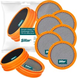 Sillar, set 6 filters voor stofzuiger, wasbaar stofzuigerfilter, vervanging FC8009 / CP0948, geschikt voor steelstofzuiger Philips SpeedPro 5000, 5000 AQUA — thumbnail 1