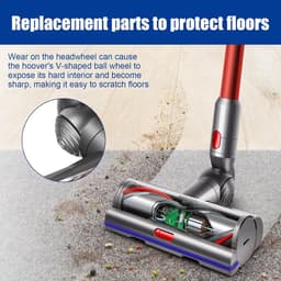 Reserveonderdelen voor Dyson V10, V11, V15 - Aansluitingen voor De Zuigmond met Koppel en Rollen - Accessoires voor Zuigmonden met Hoog Koppel — thumbnail 4