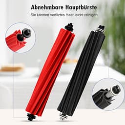 Hoofdborstel Accessoires Geschikt voor Roborock S8 / S8+ / S8 Pro Ultra / Q5 Pro / Q5 Pro+ / Q8 Max / Q8 Max+ stofzuigerrobots, rubberen DuoRoller borstel vervangstukken — thumbnail 3