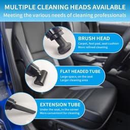 Draadloze Handheld Stofzuiger - 10000Pa Hoog Vermogen Lage Geluid - 2 Filters Oplaadbaar Mini Ontwerp - Geschikt Voor Huis-Kantoor-Auto Accessoire - Effici毛nte Reiniging Zonder Kabels — thumbnail 2