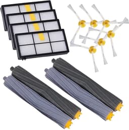 BukkitBow - XL Set Reserve Onderdelen voor Irobot Roomba 800/900 Serie - Luxe Set bestaande uit HEPA Filter / Borstel / Zijborstel - 14 Delige Set — thumbnail 1