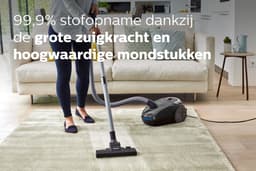Philips Stofzuiger met Zak PowerGo FC8244/09 - 900W Motor - Lang Snoer - Alle Vloertypen - Multifunctionele Zuigmond - Grijs — thumbnail 2
