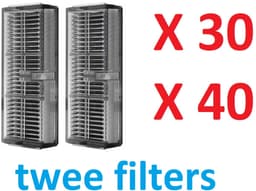 HEPA-filter set van 2 stuks compatibel met Dreame X30 / X40 stofzuiger - een hoogwaardig vervangingsfilter verbetert de luchtkwaliteit in je huis en zorgt voor een betere frisse lucht en een gezondere leefomgeving — thumbnail 1