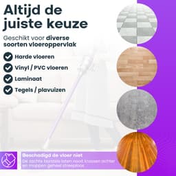 Actueell® Elektrische Opzetstuk D2 Geschikt voor Dyson V7 V8 V10 V11 V15 Steelstofzuiger – Mop Dweil Vloerwisser – Stofzuigermond – Vloermop – Nat & Droog – Inclusief 6 Dweil Pads — thumbnail 5