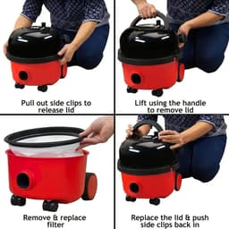 Rond Microvezel Filter voor Numatic Henry, Hetty & James – 30,5 cm – Hoogwaardig Wasbaar Vervangend Stofzuigerfilter – Duurzaam Plastic & Ademend Textiel – Efficiënte Motorbescherming – Eenvoudige Installatie — thumbnail 5