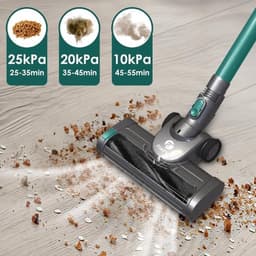 6 in 1 Steelstofzuiger zonder Zak – Op Accu – Draadloos – Vacuum Cleaner – Tapijtreiniger – 25000 PA – 200W – Multifunctioneel – Groen — thumbnail 3