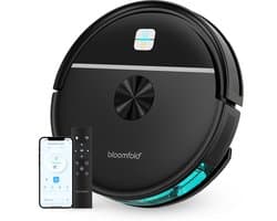 Bloomfold Sweep Robotstofzuiger met Dweilfunctie – Slimme Robot Stofzuiger, 3500Pa, 130 min, App & Google Home - Ultra-dun (7,3 cm) - Geschikt voor Huisdierhaar