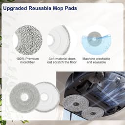 14 stuks - decoratieve accessoires - accessoireset - geschikt voor Eufy X10Pro/omni - 4 stofzakken, 2 schoonmaakdoeken, 2 zijborstels, 3 HEPA-filters, 1 hoofdborstel Borstel, 1 schroevendraaier，1 Klein blauw penseel — thumbnail 4