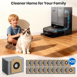20 stuks - decoratieve accessoires - accessoireset - geschikt voor Eufy X10Pro/omni - 20 stofzakken — thumbnail 3