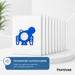 20x Stofzuigerzakken Geschikt Voor Miele Type GN Complete C2 & C3 PowerLine Allergy Cat & Dog Parquet - C2 & C3 Silence Ecoline - Premium Kwaliteit stofzuigerzak - van Homivae — thumbnail 3