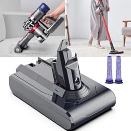 Vervangende Accu Voor Dyson V6 - 6000mAh 21,6V Li-Ion Batterij Voor V6 DC59 DC58 DC61 DC62 DC72 - Vervangende Accu Voor Handstofzuiger — thumbnail 1