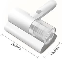 Handstofzuiger, huisstofmijtreiniger, 20KPa sterke zuigkracht, draadloze matrasstofzuiger, tapijtreiniger, mijtverwijderaar voor bed, bank, tapijt — thumbnail 4