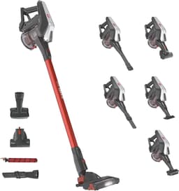 Accustofzuiger - Draadloze stofzuiger Steelstofzuiger - Huis Schoonmaken - Dubbele LED Verlichting - 40 minuten - Rood — thumbnail 1