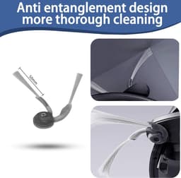 10 stuks - Vervangende accessoireset compatibel met Roborock Q10 S5/Q10 S5+/Q10 X5/Q10 X5+ robotstofzuigeronderdelen: 1 hoofdborstel, 2 HEPA-filters, 2 dweilpads, 3 stofzakken, 2 zijborstels — thumbnail 4