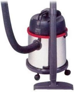 Stofzuiger INOX - Cilinderstofzuiger - Huishoudelijk schoonmaken - Dubbele turbine - 20 liter tank - Zwart/Rood — thumbnail 1