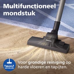 Philips 2000-Serie Stofzuiger met Zak - 900 W – Inclusief 4 Stofzakken - Compact & Licht - 9 meter bereik - (FC8253/09) — thumbnail 3