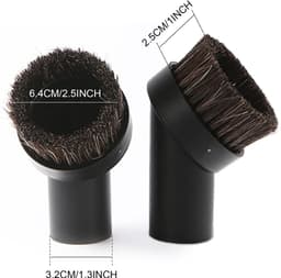 Dailygoods- Meubelborstel Universeel - 32 Mm Zuigborstel - Kunststof/Paardenhaar - Roestvrij/Duurzaam - Vervangend Accessoire - Voor Stofzuiger - Stofzuigerborstel — thumbnail 4