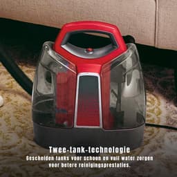 RUX® Tapijtreiniger machine - Tapijtreiniger - Tapijtreiniger apparaat - Zwart/Rood - 17cm x 30cm x 37cm — thumbnail 4