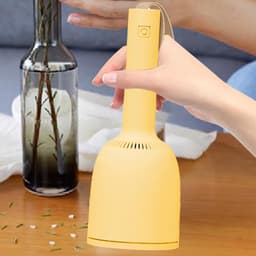 Draagbare Stofvanger - Handstofzuiger Desktopreiniger - Snel Kruimels Verwijderen - Sterke Zuigkracht - Compact Ontwerp - Geel — thumbnail 3