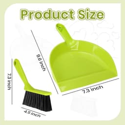 Kleine Bezem Stoffer - Handveger Set - Huishoudelijk Schoonmaken - Platte Rand Ontwerp - Compact Formaat — thumbnail 5