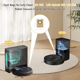 12 stofzuigerzakaccessoires voor Eufy Clean L60 Ses / L60 Hybrid Ses / L50 Ses, stofzuigerzakken met grote capaciteit van 2,5 liter voor Eufy — thumbnail 2