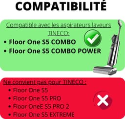 Accessoirespakket voor Tineco Floor One S5 COMBO / Floor One S5 COMBO POWER - Rolborstel [Set 2] Filter [Set 2] — thumbnail 3