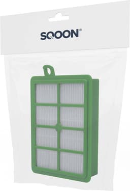 SQOON® HEPA-filter H12 geschikt voor AEG, Electrolux & Philips stofzuigers - Gelijk aan model: EFH12, FC8031 - Vervangt o.a. FC9106, 432200492990 - Voor schone en allergenenvrije uitblaaslucht — thumbnail 2