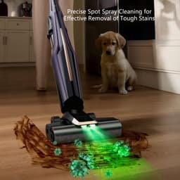 DEERMA P40 ProW Vloerreinigers - 300W/30kPa/50min - 5 in 1 - Stofzuigt en dweilt harde vloeren tegelijkertijd - Draadloze Stofzuiger - Groen licht - Zelfreiniging met water van 70 °C - Paars — thumbnail 4