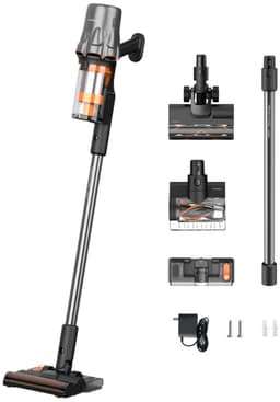 DEERMA T30W XT 2 in 1 Steelstofzuiger - 450W/45KPa/60min - Steelstofzuiger Draadloos - 1L - LED-Display - Groen licht - Voor Tapijt, Harde Vloeren en Dierenharen - zwart — thumbnail 1