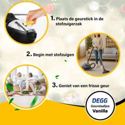 DEGG® Stofzuiger Geurstaafjes – Vanilla Essence – Stofzuiger Parfum & Geurverfrisser – Premium Edition – 5 Sticks — thumbnail 3