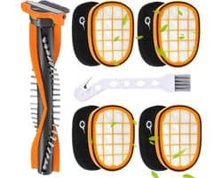 6 stuks - 1 rolborstel + 4 filterpatronen + 1 klein wit borsteltje -Vervangend Filterset voor Philips stofzuiger FC6728/FC6727/FC6822/FC6812 -filters Compatibel met Philips SpeedPro Max-serie 7000-serie 8000-serie