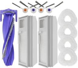 Geschikt voor Narwal J4/J4 lite robotstofzuiger accessoires - Veegrolborstel - Stofzak - Dweildoek - Zijborstel - Filter - Verbruiksartikelen - 11-delige set — thumbnail 1