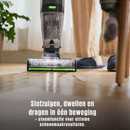 REN® Steelstofzuiger met snoer - Steelstofzuiger - Stofzuiger - Grijs/Groen - ‎25cm x 27cm x 112cm — thumbnail 4