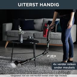 Rowenta X-Force Flex 12.60 RH98A8 - Steelstofzuiger - Draadloos - Ideaal voor huisdiereigenaren - Krachtige 150 Airwatt - 45 min. gebruikstijd - Flexibele Buis - LED verlichting zuigmond — thumbnail 3
