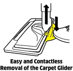 Geschikt voor kartsch SC12345 Carpet Glider EASYFIX 2.863-269.0 accessoire voor het stomen van kader voor tapijt, 1 stuk — thumbnail 2