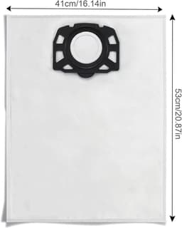 Verpakking van 10 zakken voor Karcher WD4 WD5 WD6 MV4 MV5 MV6 stofzuiger — thumbnail 3