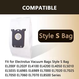 10 stuks stofzakken geschikt voor Electrolux S-bag / Philips FC8202 stofzuigeraccessoires stofzakken EL200 FEL202 FEL4100 EL4200 EL4050 EL5010 EL5035 EL6985 EL6989 EL7000 EL7020 EL7025 EL7050 EL7060 EL7070 EL8500-serie" — thumbnail 4