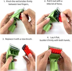 1400B Vervangingsonderdelen Geschikt voor Bissell 1400B 3194 3353 2458 3588F 1986 1425 1400W 1725R Accessoires Groen Vervangingsonderdelen — thumbnail 2