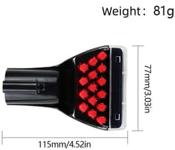 Reinigingsborstel - Stoere Vlekborstel Tool - Vervanging - Geschikt voor Bissell Rechtop & Draagbare Tapijtreinigers voor 3698Z/1558Z/3617Z/36985 Serie - Zwart - 1 Borstel + 2 Vervangende — thumbnail 2