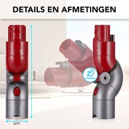 TOFY® Adapter met Snelle Ontgrendeling geschikt voor Dyson V12 - Opzetstuk - 90 Graden Rotatie - Mondstuk - Stofzuigeraccessoires — thumbnail 2