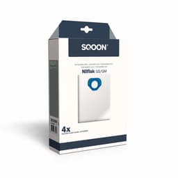 SQOON® Stofzuigerzakken Geschikt voor Nilfisk GS / GM80 / GM90 – Vervangt Model 107418500 – High Filtration voor Optimale Stofopname en Hygiëne - (SQ29) - 4 Stuks — thumbnail 1