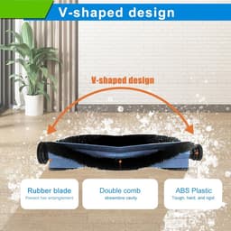 2 Stuks Haarrolborstels geschikt voor Eufy X10 Pro Omni - Stofzuiger onderdeel - Haarrolborstel - Accessoires voor veegmachines — thumbnail 3