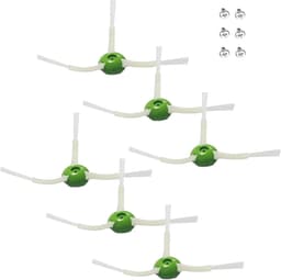 17Parts 6-Pack Premium Edge Brushes – Compatibel met iRobot i-, j- & e-Serie – Zijborstels voor i1+/i2+/i3+/i4+/i5+/i6+/i7+/i8+/j6+/j7+/j8+/e5/e6 – Stofzuiger Onderdelen & Accessoires – Duurzame Kunststof Structuur – Efficiënte Reiniging — thumbnail 1