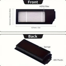 11-delige Vervangingsonderdelenset voor Neutop, gescht voor Ecovacs Deebot X1 Plus, X1 Turbo, X1 Omni, T10 Plus, T10 Omni - Inclusief 1 Rolborstel, 4 Filterzakken, 6 Zijborstels - Kunststof Materiaal - Stofzuiger Accessoires — thumbnail 5