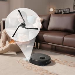 PromoHome 6-delige set zijborstels voor robotstofzuigers - Zachte siliconen borstels met reinigingshulp — thumbnail 2