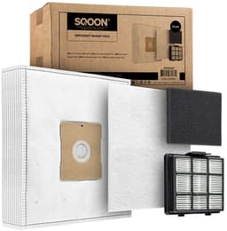 SQOON® Serviceset stofzuigerzakken + filter geschikt voor o.a. Inventum ST306 / ST307 / ST308 stofzuigers - Gelijk aan model: SZ300 / 21200900120 / 21200900010 - Perfect voor optimale stofopname en motorbescherming — thumbnail 1