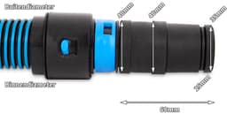 5 meter Blue-Coniflex afzuigslang - conische slang voor o.a. cycloonfilter — thumbnail 3
